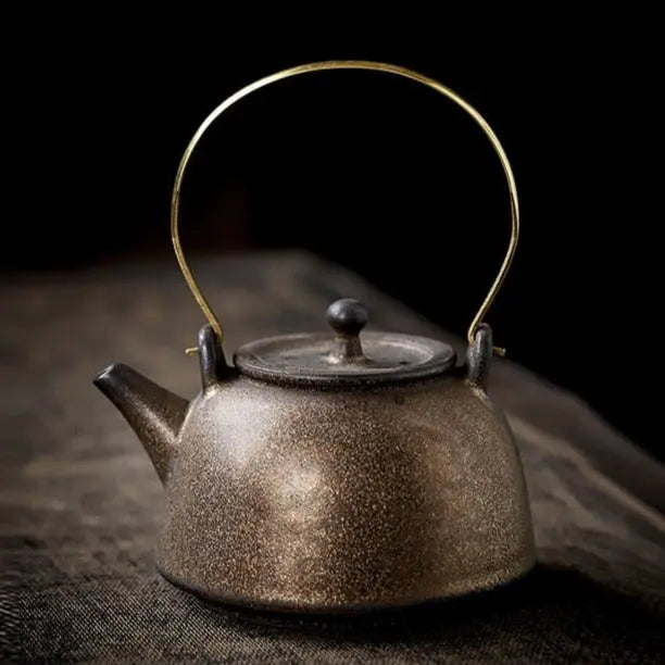 Théière Japonaise Vintage en Céramique 200 ml — Édition Signature