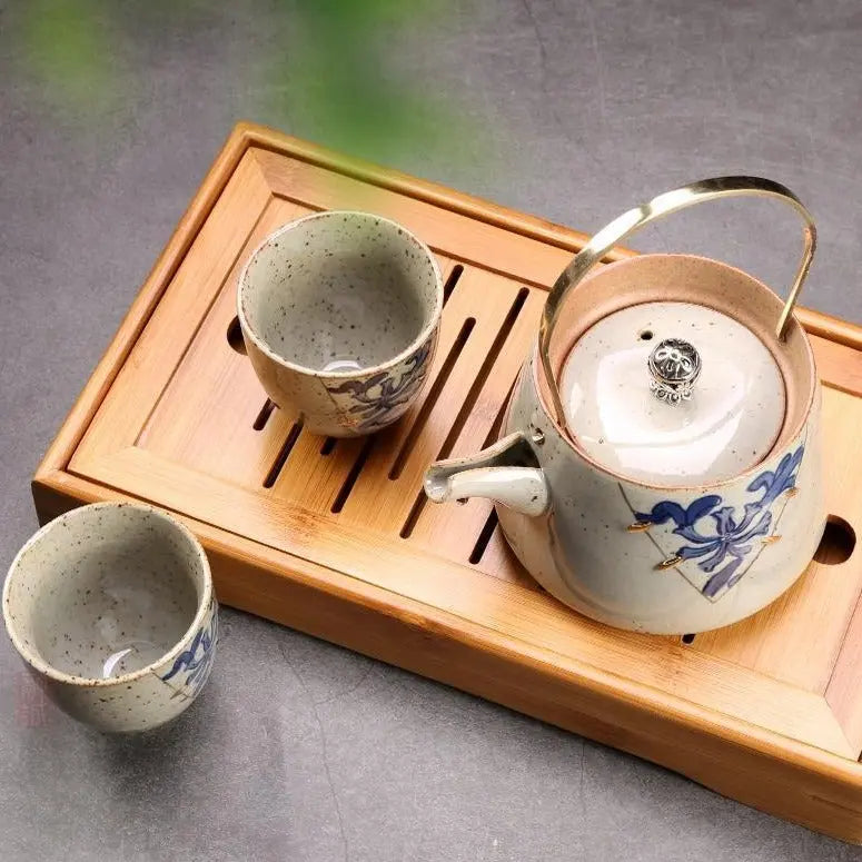 Théière Japonaise en Céramique – Design Beige Signature 210ML