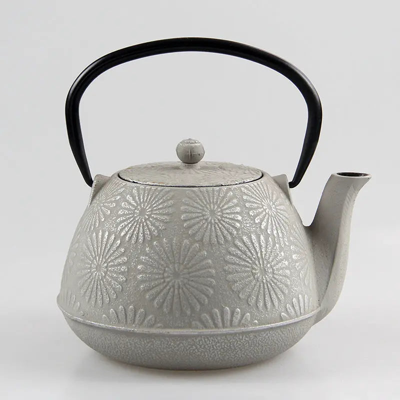 Théière Japonaise en Fonte – Motifs Tournesols Édition Premium 1,2 L