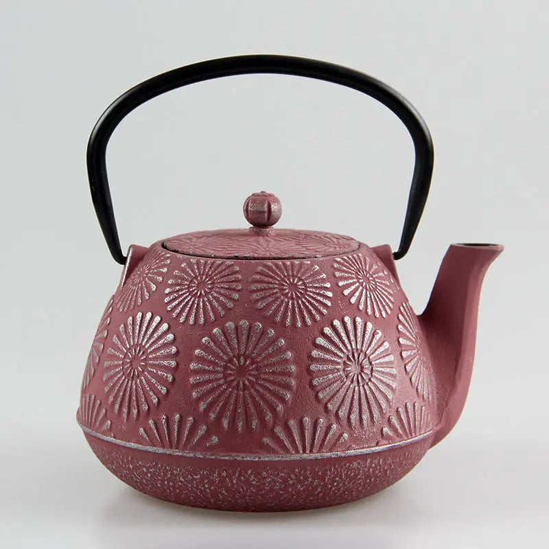 Théière Japonaise en Fonte – Motifs Tournesols Édition Premium 1,2 L