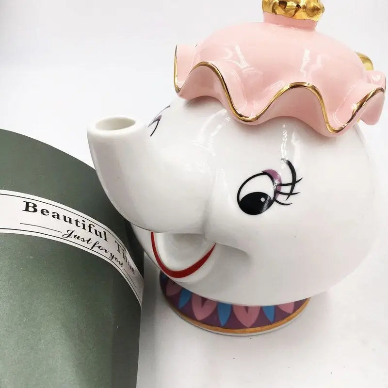 Théière La Belle et la Bête en Porcelaine – 500 ml Édition Luxe