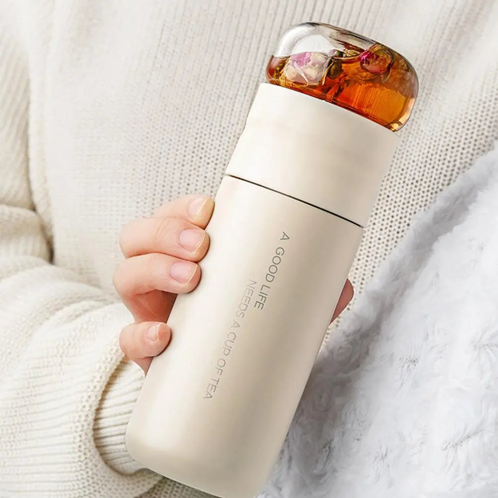 BrewMaster Théière Portable en Acier Inoxydable 300 ml