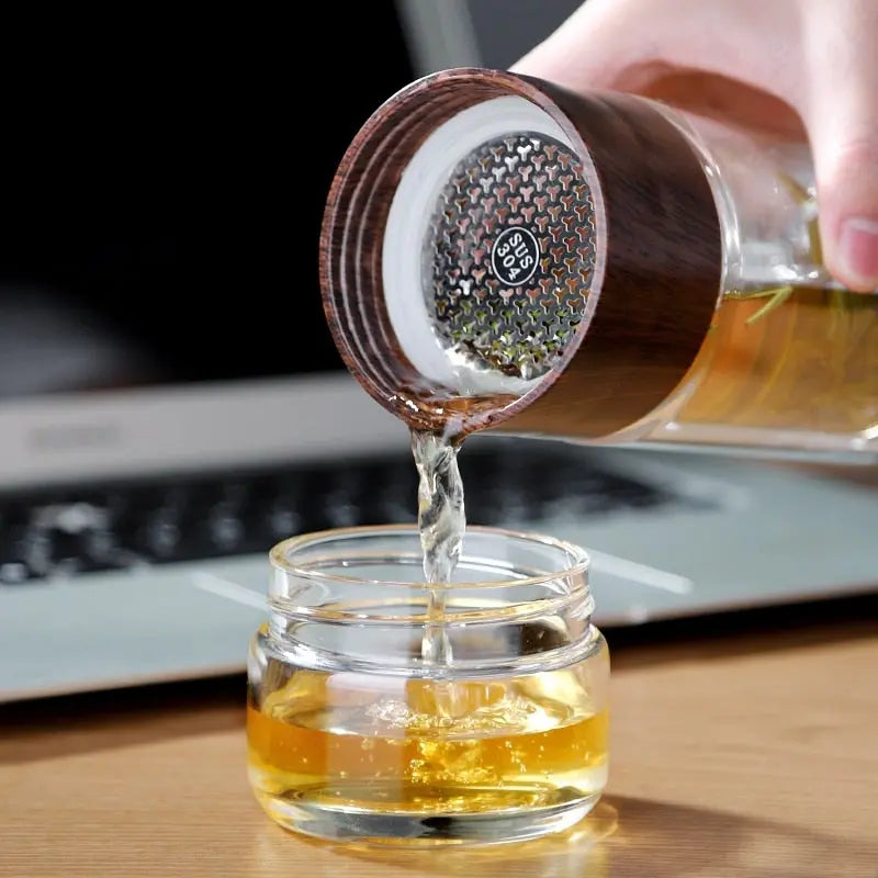 Théière Portable en Verre – 200–300 ml | Collection Élégance