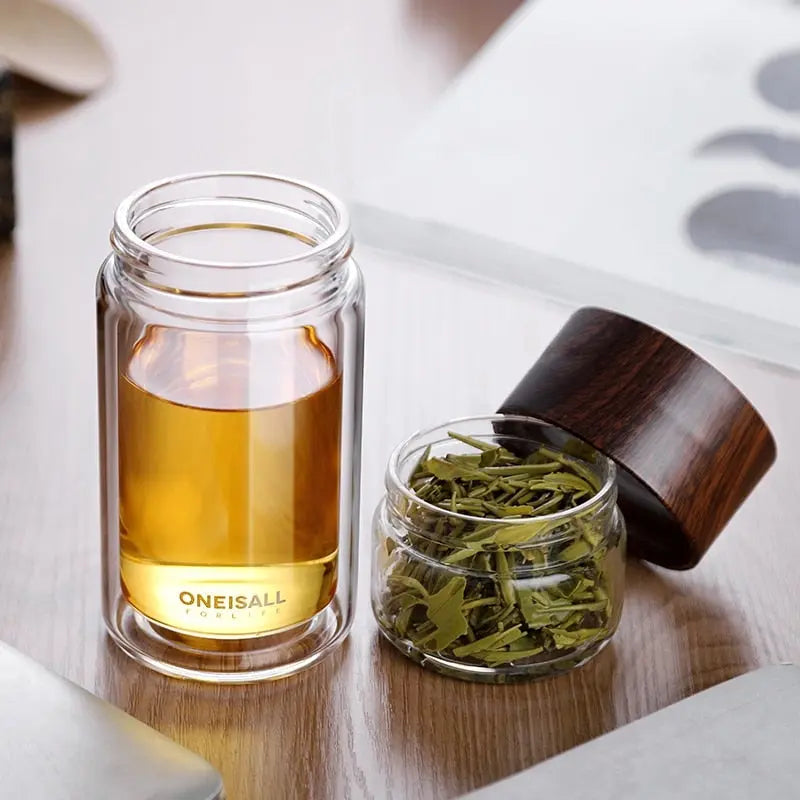 Théière Portable en Verre – 200–300 ml | Collection Élégance