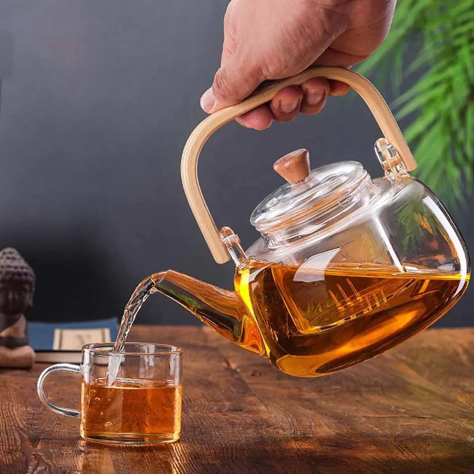 ScandiGlass Théière en Verre avec Infuseur 1L