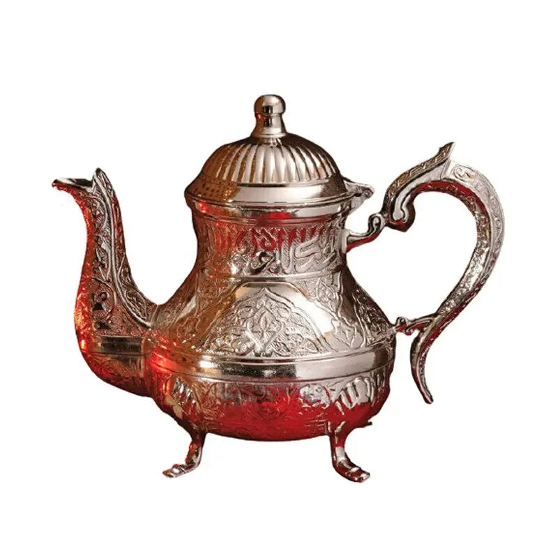 Théière Turque Vintage en Zinc 1L — Édition Prestige
