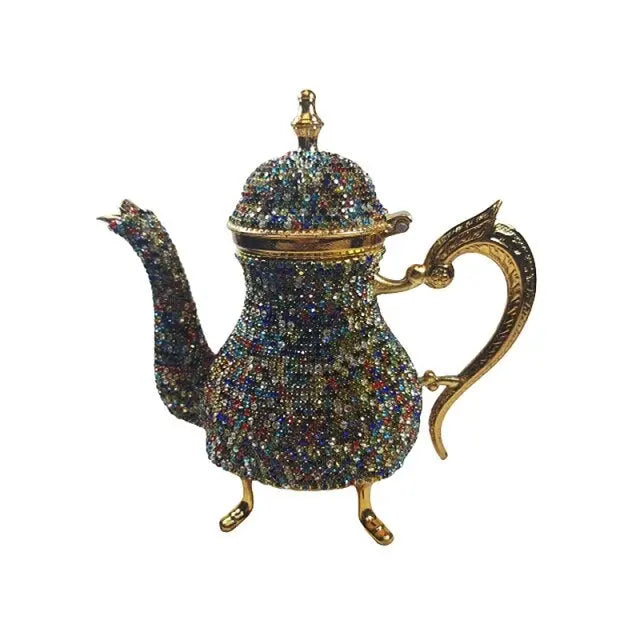 Théière Turque Prestige en Zinc avec Cristaux Swarovski 500ML