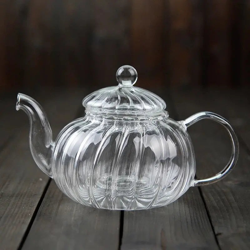 Théière en Verre Citrouille – 600 ml Édition Signature