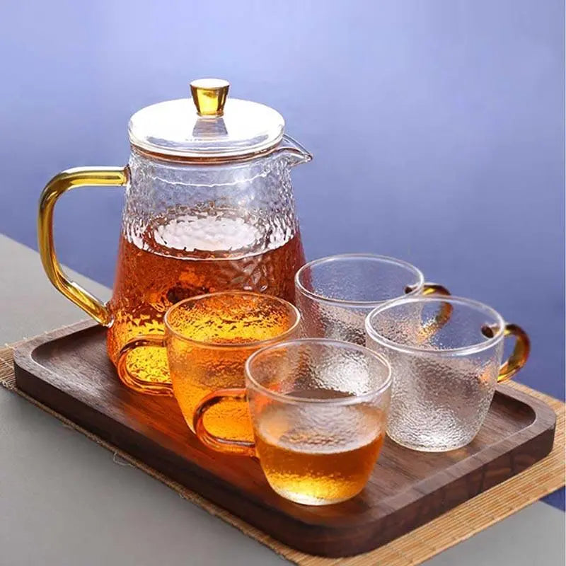 Théière en Verre Granulé Pro – Capacité 450 ml à 900 ml