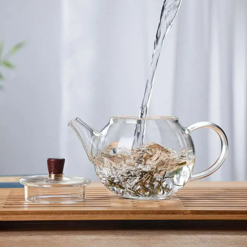 Théière en Verre – Ronde et Petite, 200 ml