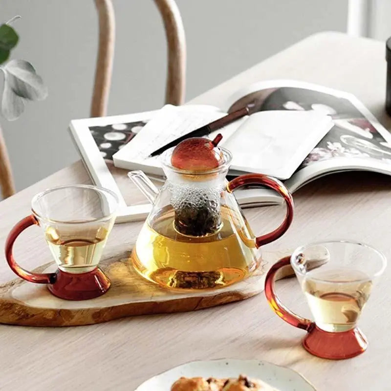Théière en Verre Triangle 400 ml - Édition Signature