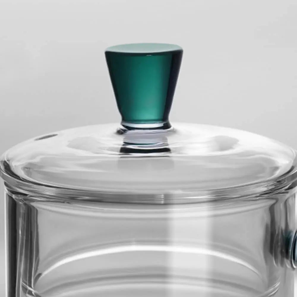 Théière en Verre Signature avec Anse Colorée 600 ml