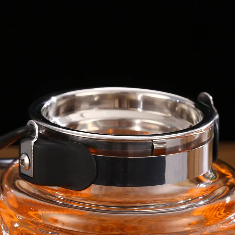 Théière en Verre Classique – Anse Noire Signature, 800 ml