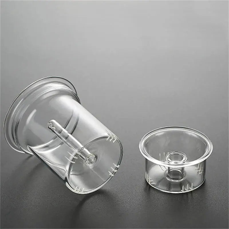 Théière Verre et Bois Gris — Transparente 900 ml