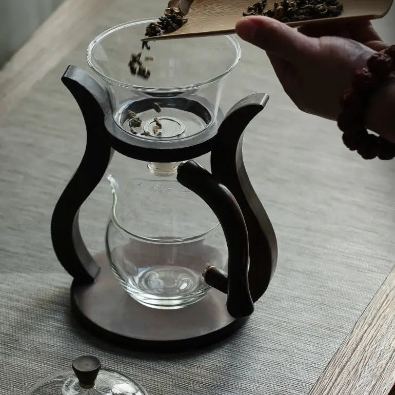 Théière en Verre et Bois Signature 300 ml